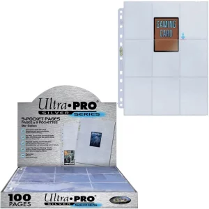 Pack 100 Feuilles Ultra PRO Silver - Protection Premium pour Cartes à Collectionner