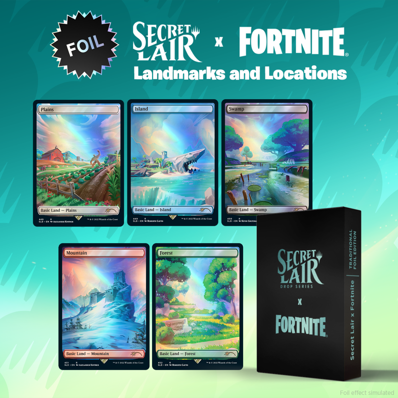 secret lair fortnite lands and marks foil
