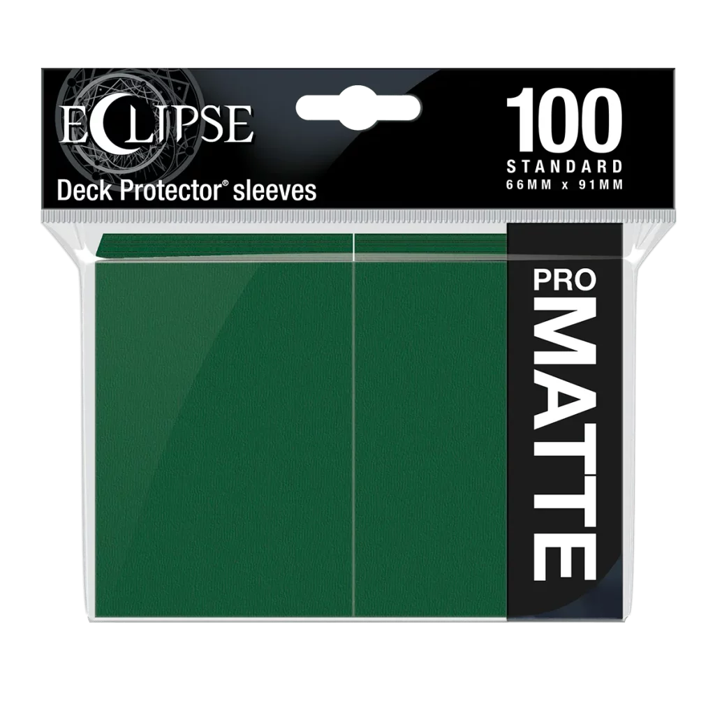 Sleeves Eclipse Matte Forest Green - 100ct - Ultra Pro | MizouTCG