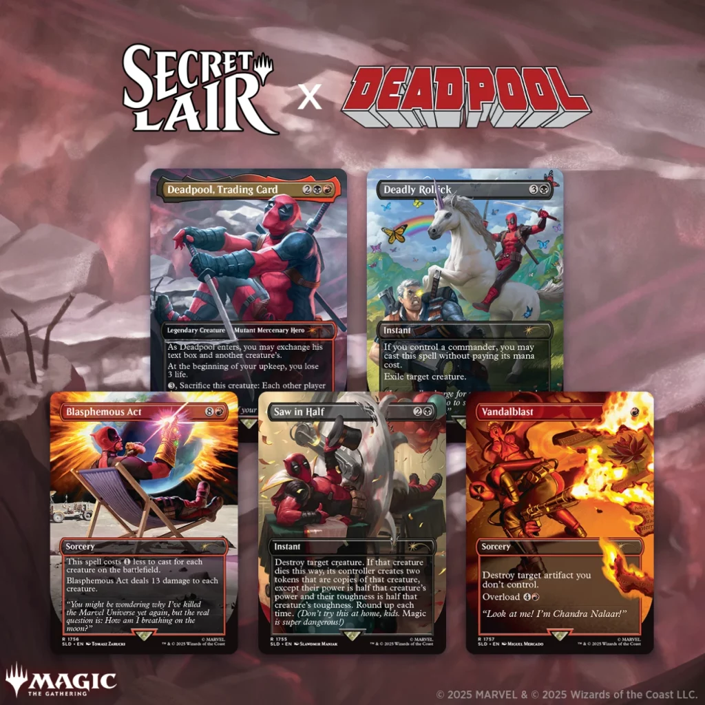 5f7a97c21a88c9be436d4acafc7bd2e3_KR_1272_Q90 Secret Lair Marvel Deadpool - EN - Magic The Gathering | MizouTCG