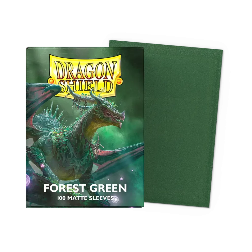 box_sleeve_flat-41HZOL7R Sleeves Dragon Shield Forest Green Matte - 100 | MizouTCG