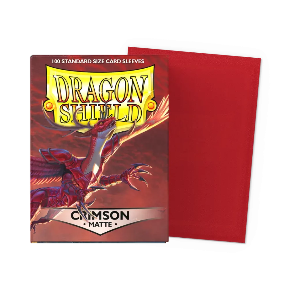 box_sleeve_flat-TCr43GtH Sleeves Dragon Shield Classic Crimson - 100 | MizouTCG