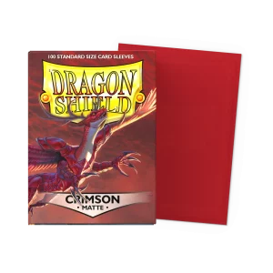 dragon shield – sleeves – crimson