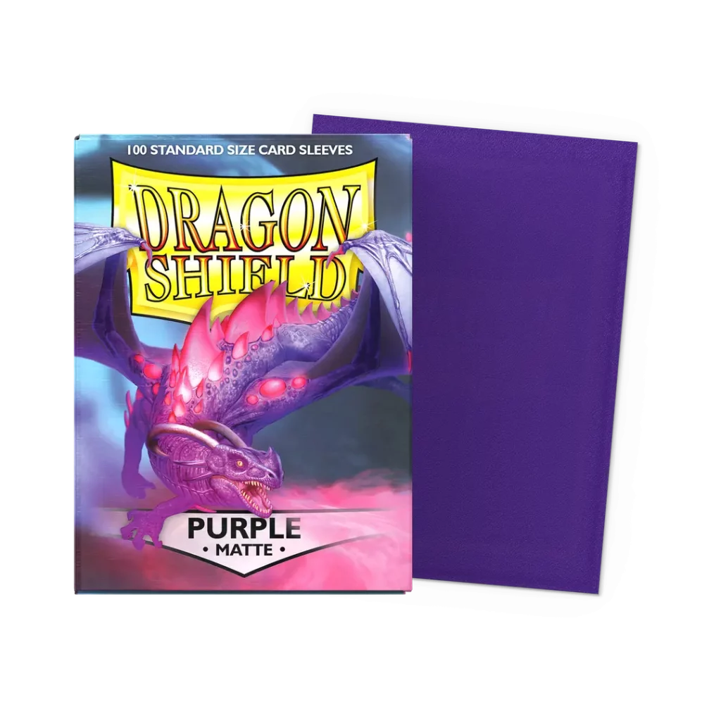 box_sleeve_flat-YCJMSsev Sleeves Dragon Shield Matte Purple - 100 | MizouTCG