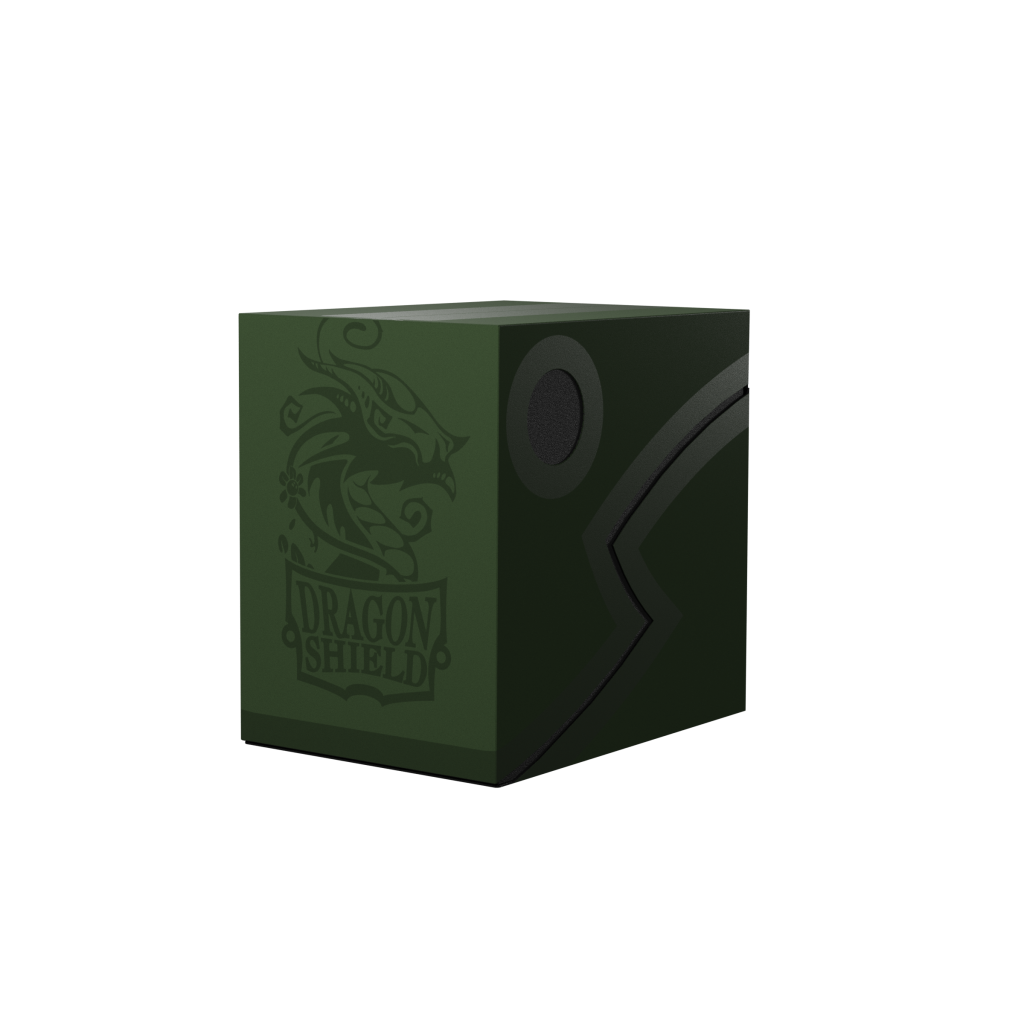 Product image for #10636 Deck Box Dragon Shield Double Shell Forest Green - 150 cartes | MizouTCG