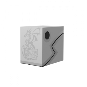 Double Shell Deck Box Dragon Shield Ashen White - 150 cartes