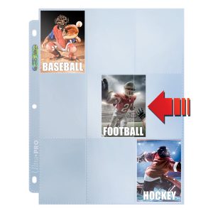 Feuilles Classeur 9 Pochettes Side Load - Ultra Pro