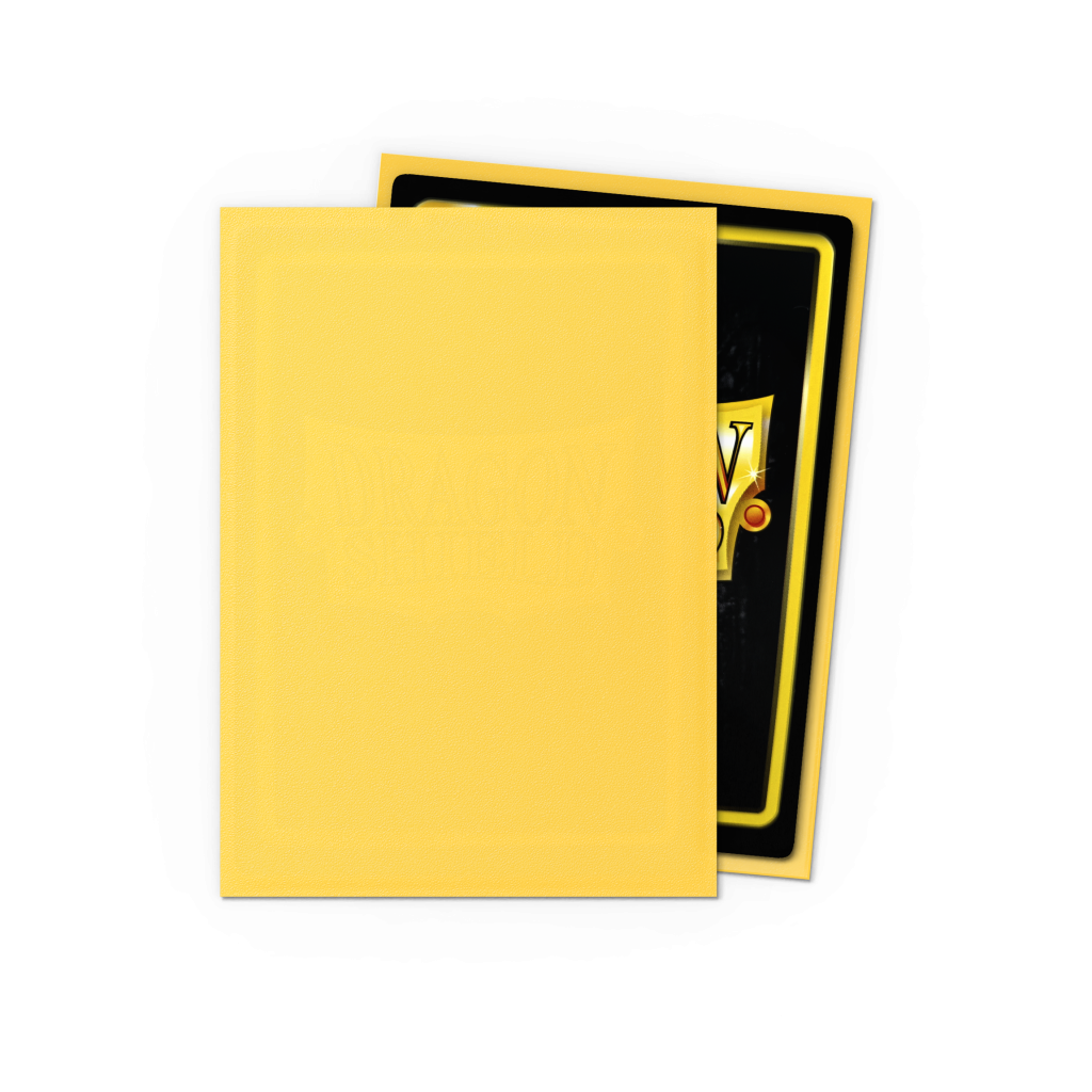 Sleeves Dragon Shield Yellow Matte - 100 - Dragon Shield - image 2 | MizouTCG