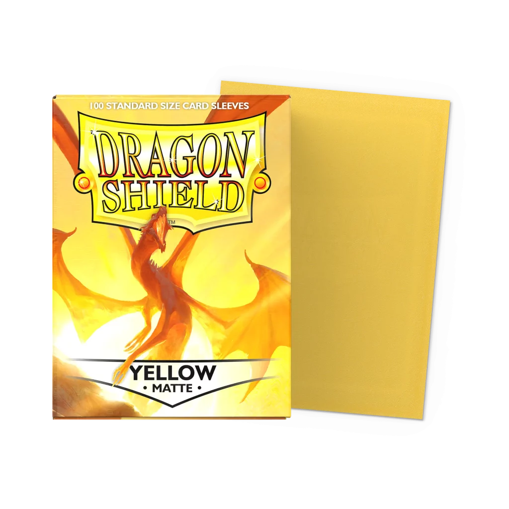 Sleeves Dragon Shield Yellow Matte - 100 - Dragon Shield - image 3 | MizouTCG