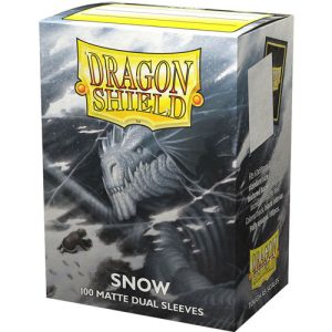 Sleeves Dragon Shield Snow Matte Dual - 100 - Dragon Shield