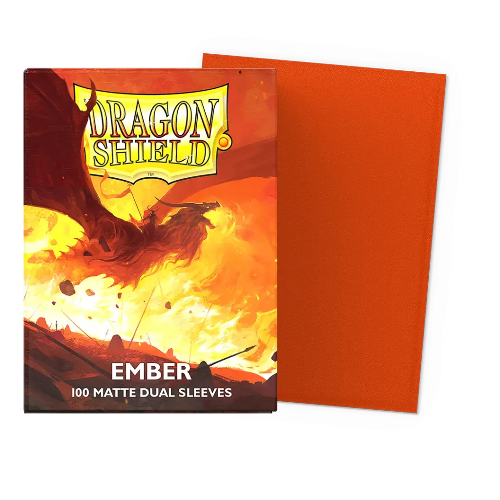 Sleeves Dragon Shield Ember Matte Dual 100 - Dragon Shield | MizouTCG