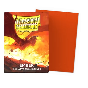 Sleeves Dragon Shield Ember Matte Dual 100 - Dragon Shield