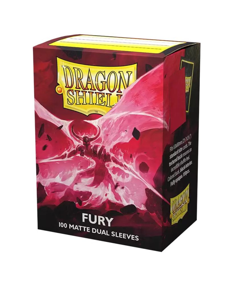 Product image for #10726 Sleeves Dragon Shield Fury Matte Dual - 100 - Dragon Shield | MizouTCG