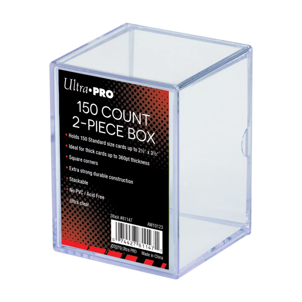 Product image for #11174 Boîte de Rangement 150 Cartes Transparente - Ultra Pro - Deck Box | MizouTCG