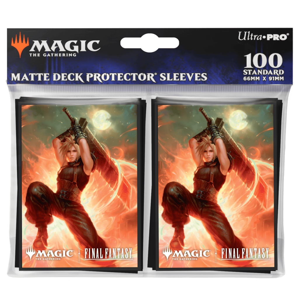 Product image for #11487 Sleeves Final Fantasy Cloud Ex-SOLDIER 100ct - Ultra Pro | MizouTCG