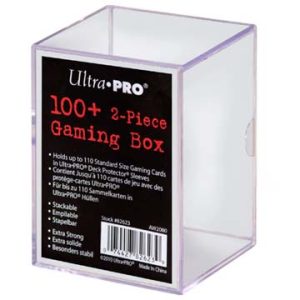Deck Box 100+ 2-Piece Clear - Ultra Pro