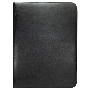 Portfolio 9-Pocket Zippered Vivid Black - Ultra Pro