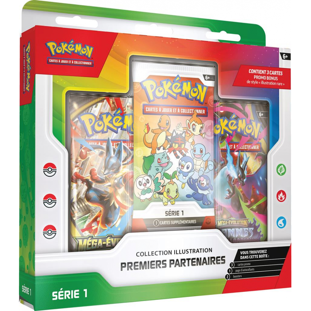 Coffret 3 Boosters Premiers Partenaires Serie 1 - Pokemon
