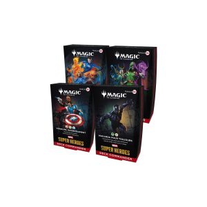 Pack 4 Deck Commander Marvel Super Heroes - FR - Magic The Gathering