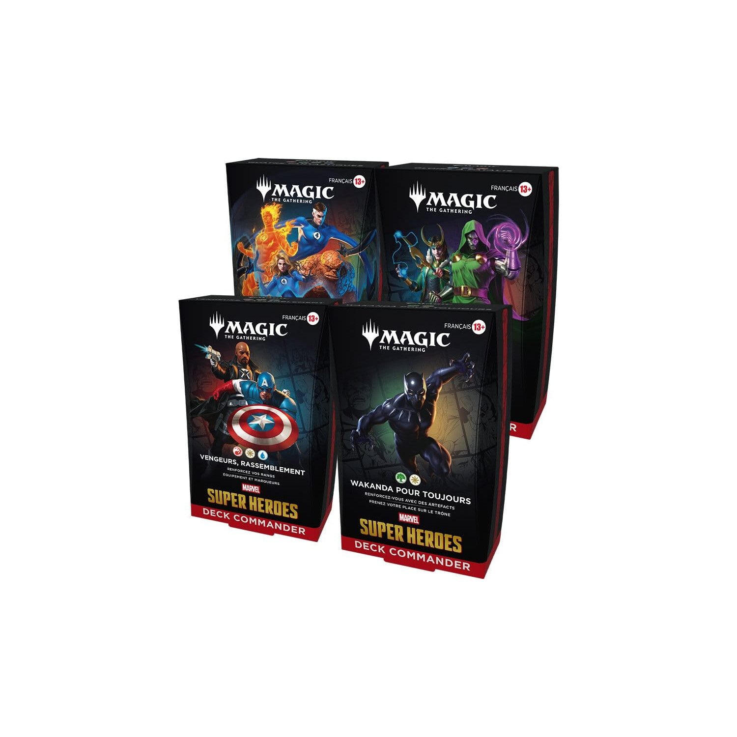 Pack 4 Deck Commander Marvel Super Heroes FR