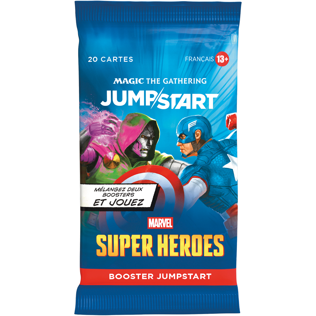 Booster Jumpstart Marvel Super Heroes, demi-deck de 20 cartes, version française - Magic The Gathering