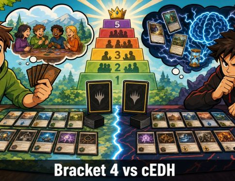 Bannière illustrative actualité MizouTCG : Bracket 4 vs cEDH : mêmes règles, deux états d'esprit