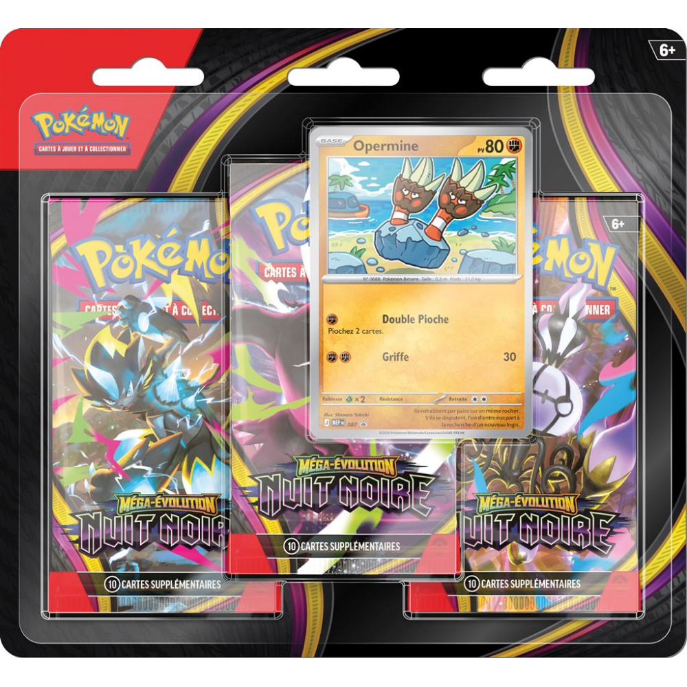 Tripack Nuit Noire ME05 - Pokémon
